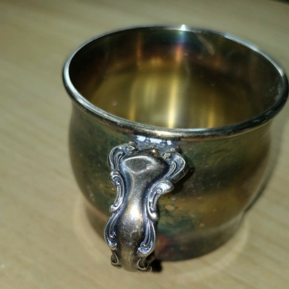 Silver plated baby cup - Picture 3 of 7